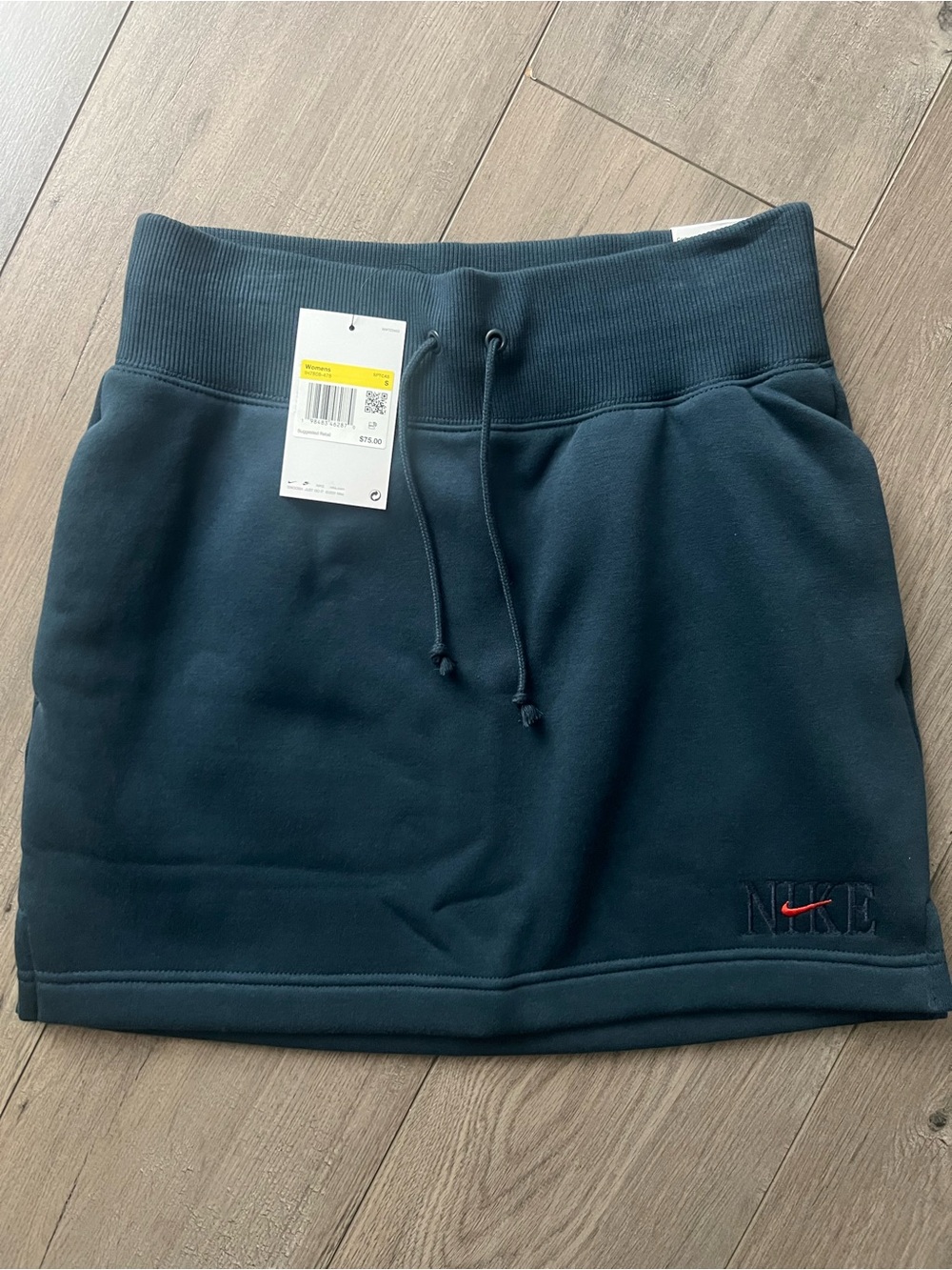 Nike Women's Dark Teal Mini Skirt with Drawstring